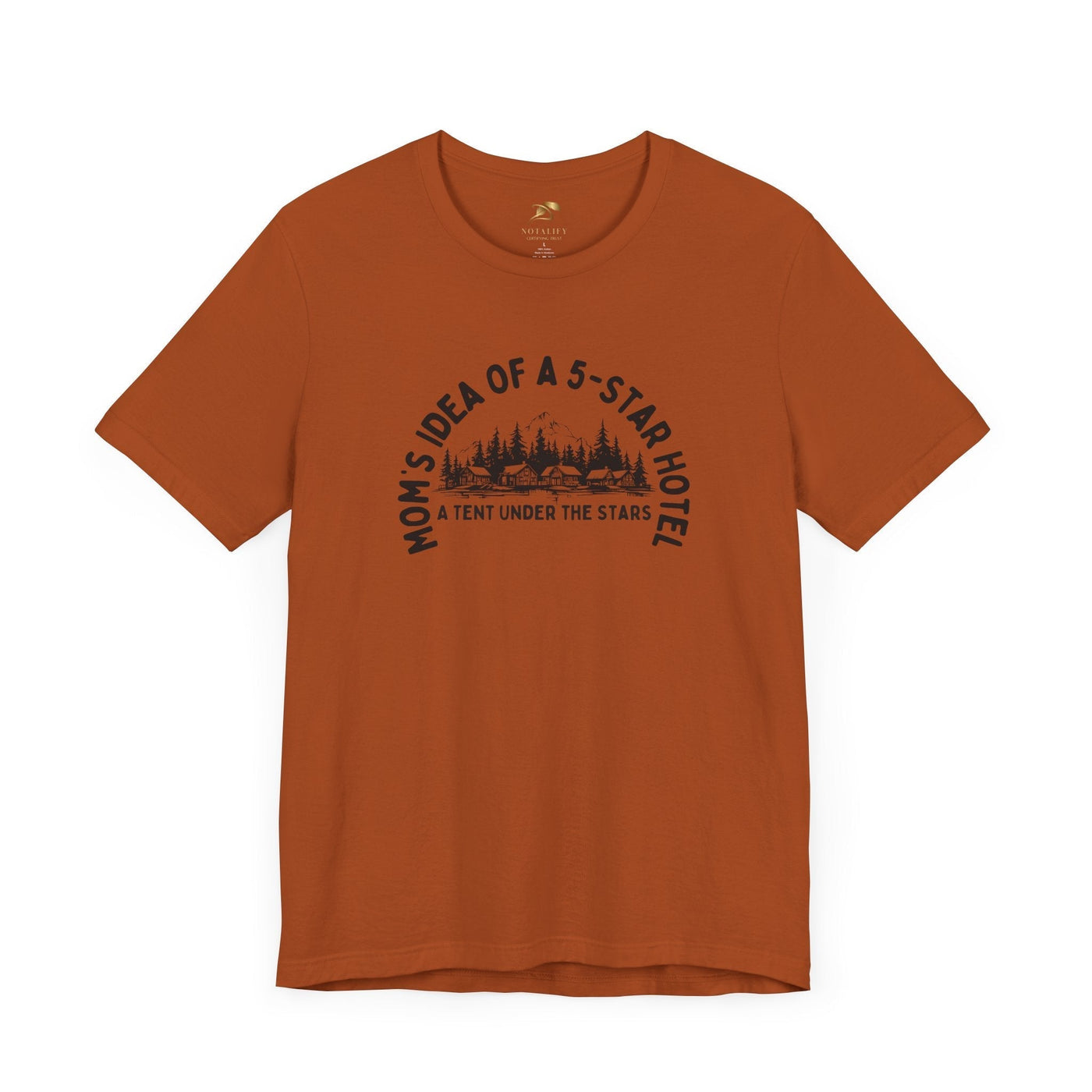 Mom's 5-Star Hotel Camping Tee, Unisex Comfort Shirt, Nature Lover Gif