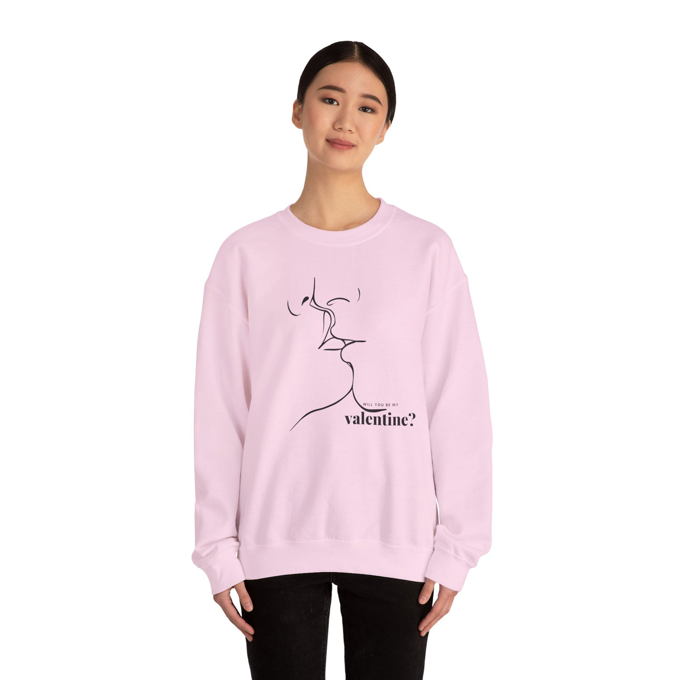 Valentines Couples KISSING Unisex Sweatshirt, Heart Fixed Enamorados, Sexy Romantic Gift, Will you be my VALENTINES, Valentines Day - NOTALIFY