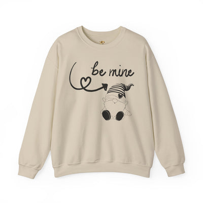BE MINE Gnome Unisex Sweatshirt, Warm Crewneck Jumper, Comfy Pullover,