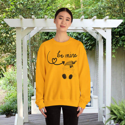 BE MINE Gnome Unisex Sweatshirt, Warm Crewneck Jumper, Comfy Pullover,