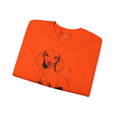Dachshund Dog Lover Sweatshirt, Pet's Name Personalized Gift Idea, Dachshund Dog Owner Apparel, Custom Dog Paw Print Jumper, Comfy Crewneck - NOTALIFY