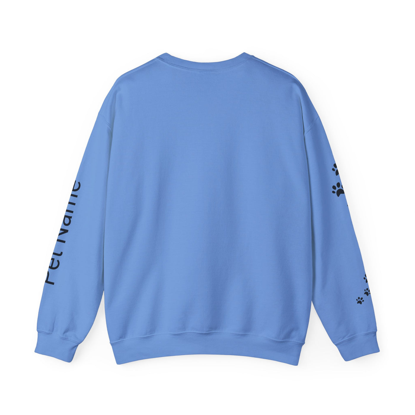 Pit Bull Lover Sweatshirt, Pet's Name Personalized Gift Idea, Pit Bull Dog Owner Apparel, Custom Dog Paw Print Jumper, Comfy Crewneck - NOTALIFY