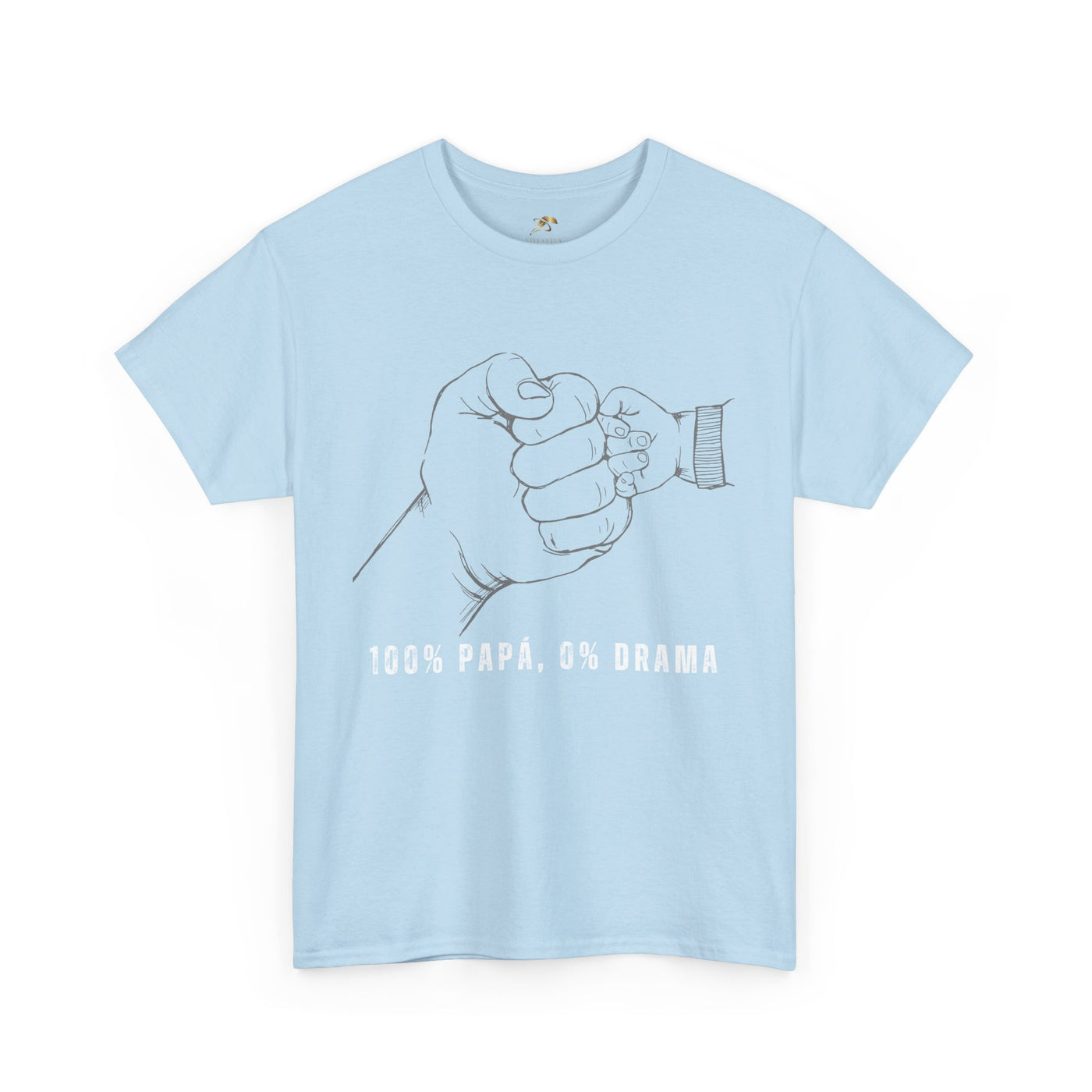 100 Percent Papá 0 Percent Drama Shirt | Funny Spanish Dad Tee | Fathers Day Gift for Dad| Cool Latino Dad Shirt | Parent Humor Graphic Tee
