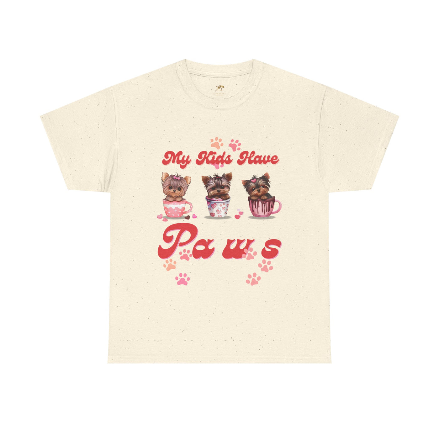Dog Lover Unisex Tee, Animal Parent Tshirt, My Kids Have Paws Shirt, Cute Puppy Graphic Tee, Pet Owner Gift, Casual Dog Mom Dad Top - NOTALIFY