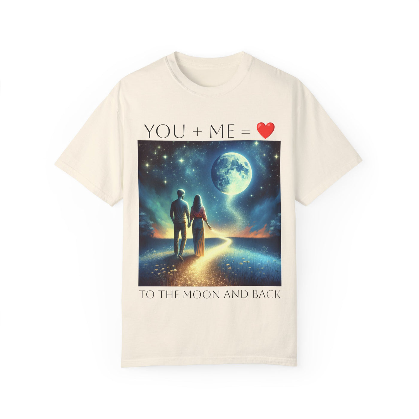 Moon and Back Unisex T-shirt, Celestial Love Tee, Outer Space Shirt, Romantic Gift, Astronomy Top - NOTALIFY