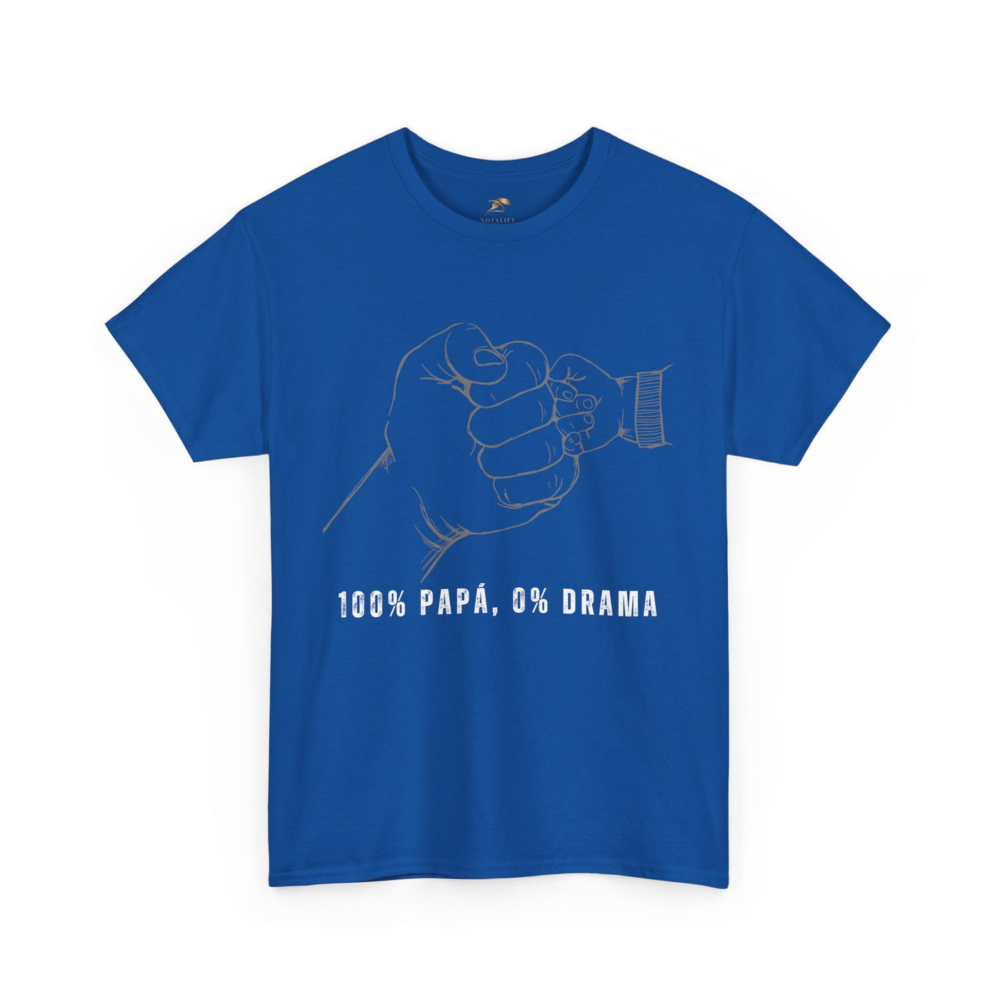 100 Percent Papá 0 Percent Drama Shirt | Funny Spanish Dad Tee | Fathers Day Gift for Dad| Cool Latino Dad Shirt | Parent Humor Graphic Tee