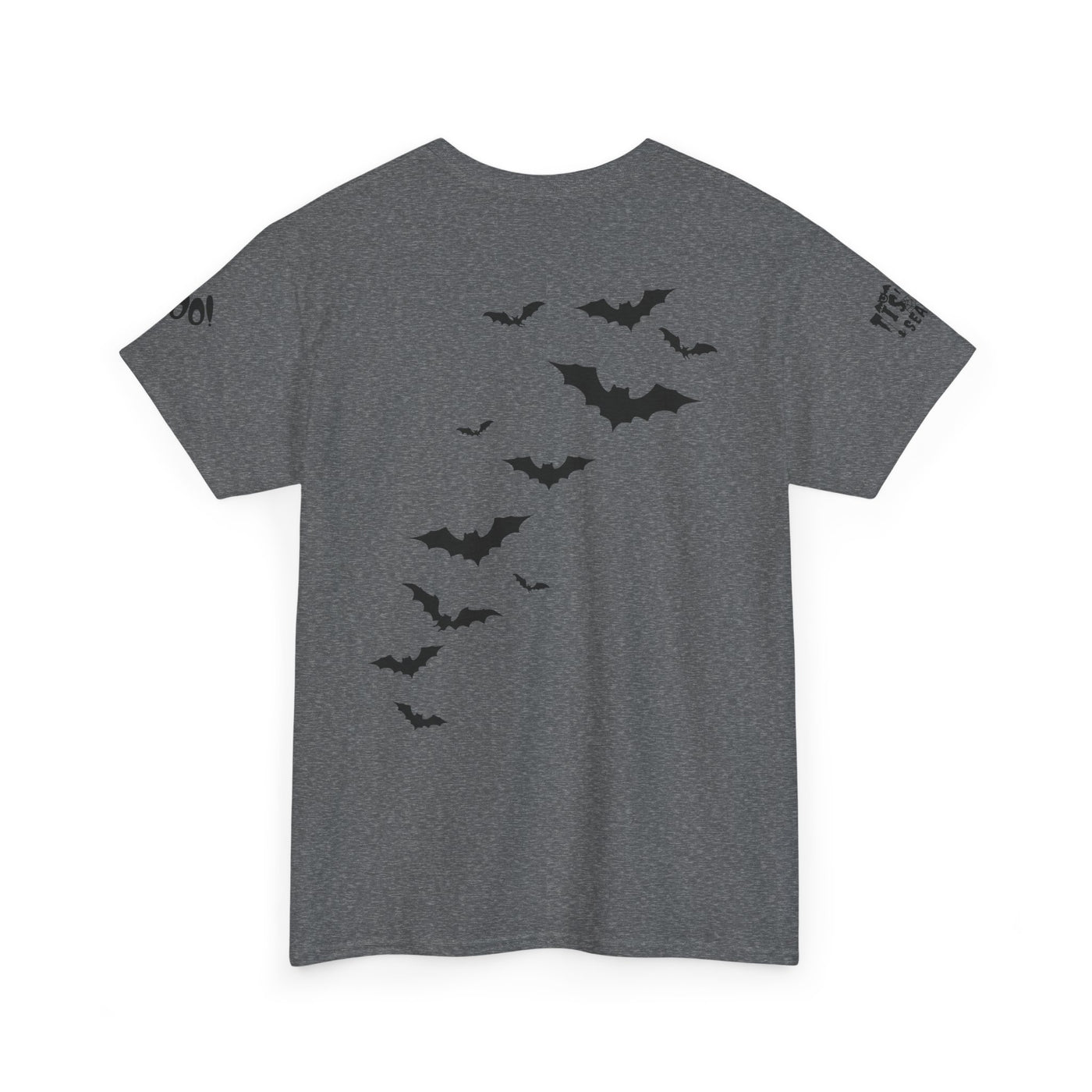NOTALIFY Halloween Just Here for the Boo Graphic Tee, Spooky T-Shirt, Fun Fall Apparel, Unisex Halloween Tee, Gnome & Bats