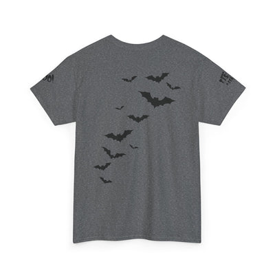 NOTALIFY Halloween Just Here for the Boo Graphic Tee, Spooky T-Shirt, Fun Fall Apparel, Unisex Halloween Tee, Gnome & Bats
