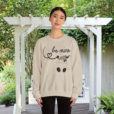 BE MINE Gnome Unisex Sweatshirt, Warm Crewneck Jumper, Comfy Pullover,