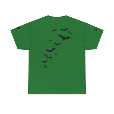 NOTALIFY Halloween Just Here for the Boo Graphic Tee, Spooky T-Shirt, Fun Fall Apparel, Unisex Halloween Tee, Gnome & Bats