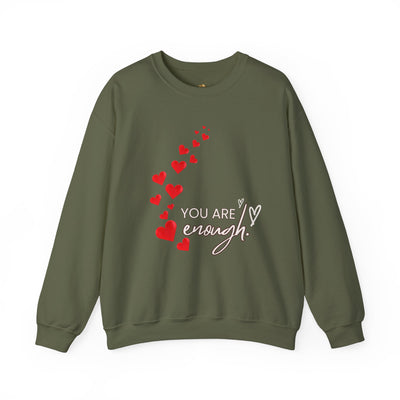 You are Enough- Hearts- Love- Unisex Sweatshirt-Gift for Him-Her-Ultim