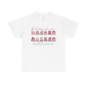 Cute Dogs Mother's Day T-Shirt, Best Things In Life Are Free, Unisex Tee, Gift For Mom, Heavy Cotton Shirt, Mother's Day Gift - NOTALIFY