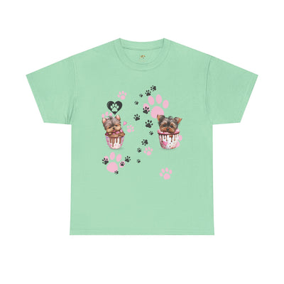 Pet Lover Unisex Heavy Cotton Tee, Love My Pet Shirt, Dog Cat Owner Gift, Animal Lover Apparel, Customized Pet Tee - NOTALIFY