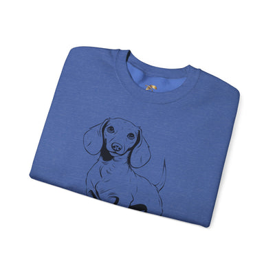 Dachshund Dog Lover Sweatshirt, Pet's Name Personalized Gift Idea, Dachshund Dog Owner Apparel, Custom Dog Paw Print Jumper, Comfy Crewneck - NOTALIFY