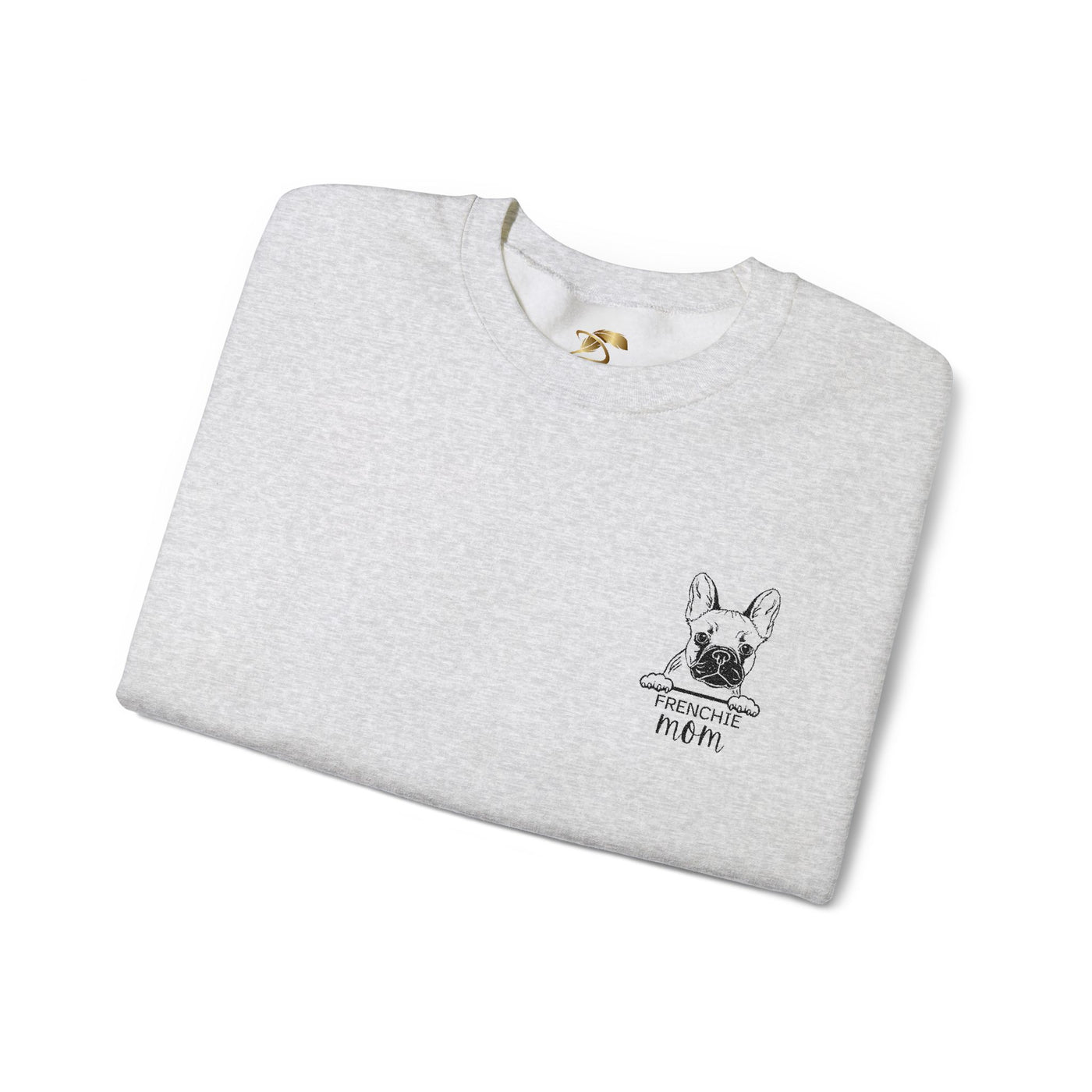 Frenchie Mom Embroidery Sweatshirt, Mother's Day Gift, Cute Dog Lover Jumper, French Bulldog Crewneck, Gift for Mom, Pet Owner Sweater - NOTALIFY