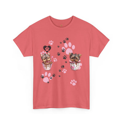 Pet Lover Unisex Heavy Cotton Tee, Love My Pet Shirt, Dog Cat Owner Gift, Animal Lover Apparel, Customized Pet Tee - NOTALIFY