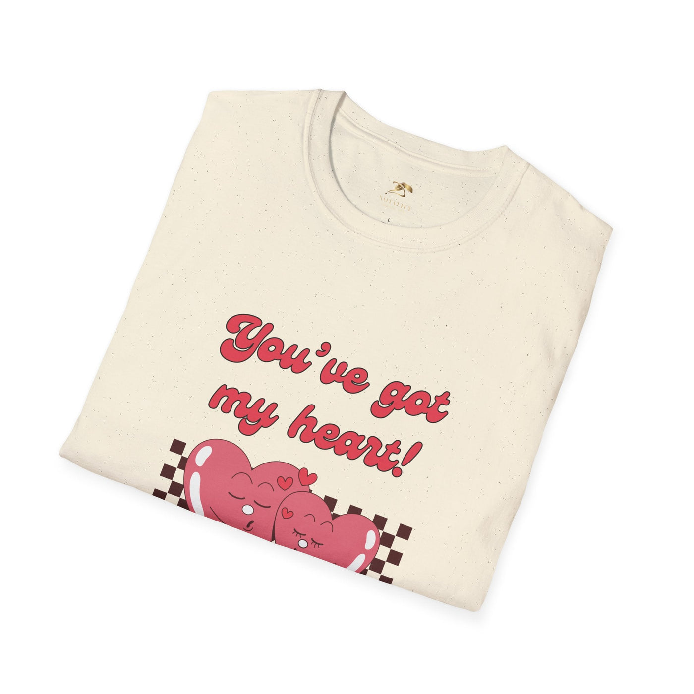 Unisex Heart Graphic Tee with "You've got my heart" design for Valentine's Day.