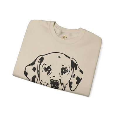 Damatian Dog Lover Sweatshirt, Pet's Name Personalized Gift Idea, Frenchie Dog Owner Apparel, Custom Dog Paw Print Jumper, Comfy Crewneck