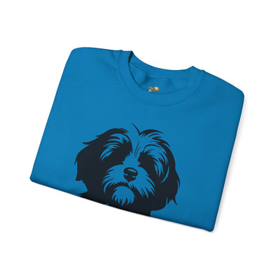 Shih Tzu Dog Lover Sweatshirt, Pet's Name Personalized Gift Idea, Frenchie Dog Owner Apparel, Custom Dog Paw Print Jumper, Comfy Crewneck