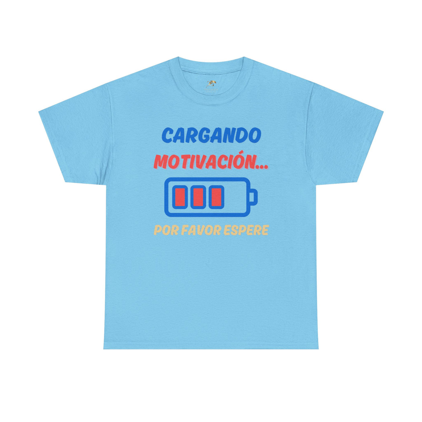 Cargando Motivación, Por Favor Espere Spanish Funny Tee | Loading Motivation Tee | Battery Graphic Shirt | Motivational Quote | Unisex Gift