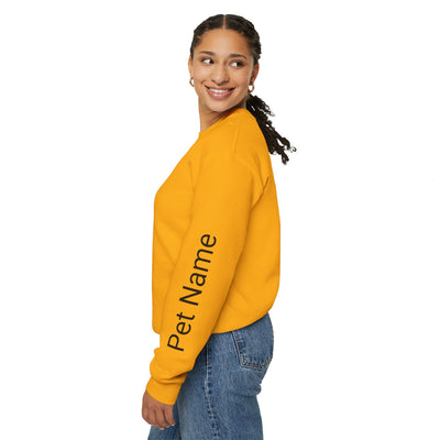 Dachshund Dog Lover Sweatshirt, Pet's Name Personalized Gift Idea, Dachshund Dog Owner Apparel, Custom Dog Paw Print Jumper, Comfy Crewneck - NOTALIFY
