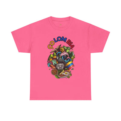 Colorful Unisex Heavy Cotton Tee with Joyful Message, Fun T-Shirt, Casual Wear, Gift for Friends, Summer Vibes, Festival Apparel - NOTALIFY