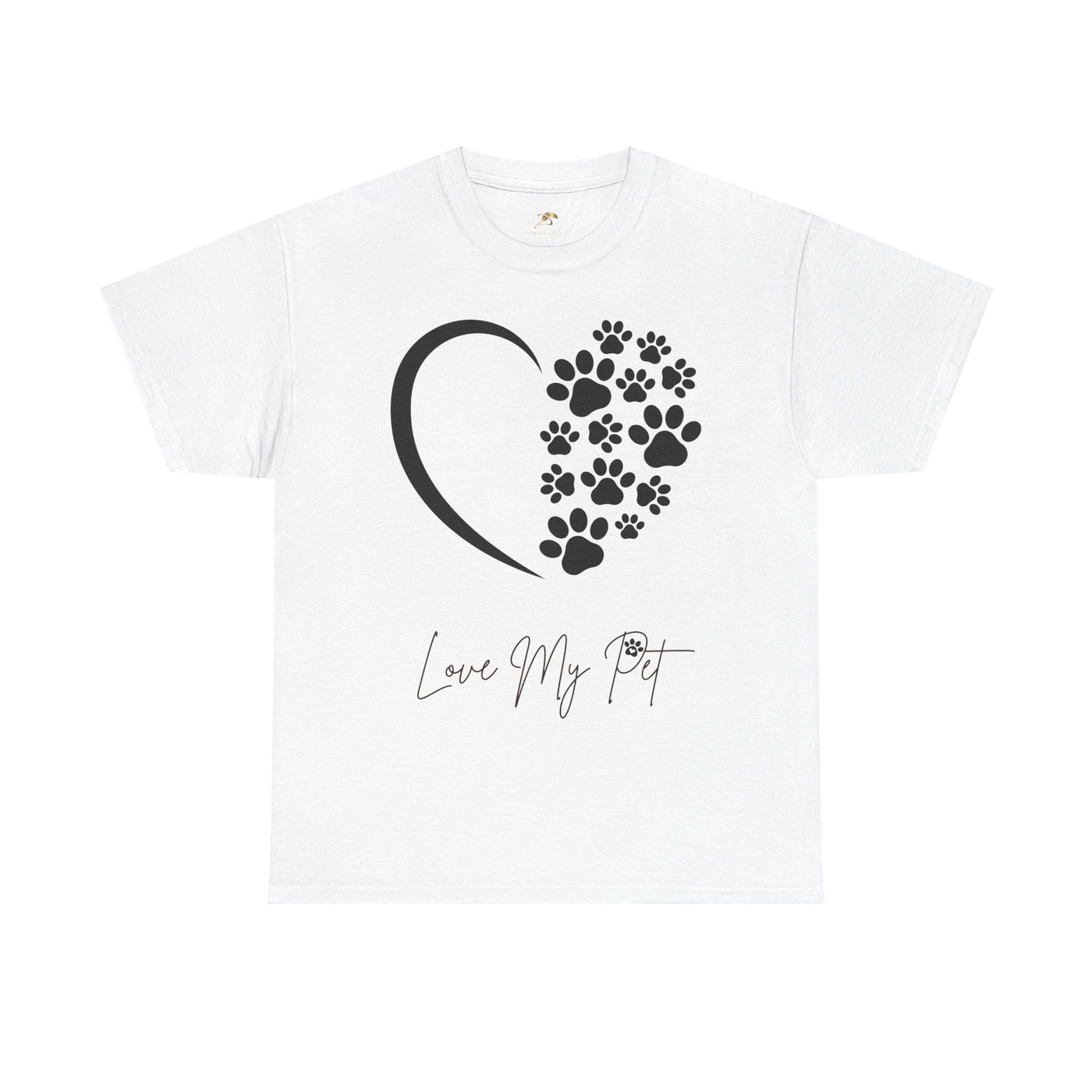 Pet Lover Unisex Heavy Cotton Tee, Love My Pet Shirt, Dog Cat Owner Gift, Animal Lover Apparel, Pet Tee - NOTALIFY
