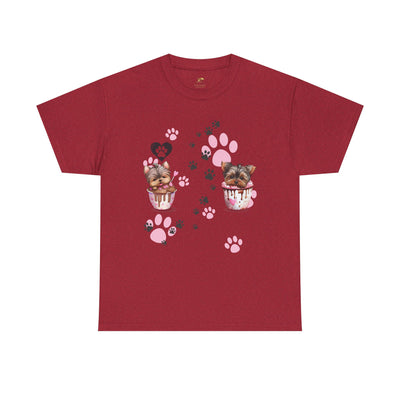Pet Lover Unisex Heavy Cotton Tee, Love My Pet Shirt, Dog Cat Owner Gift, Animal Lover Apparel, Customized Pet Tee