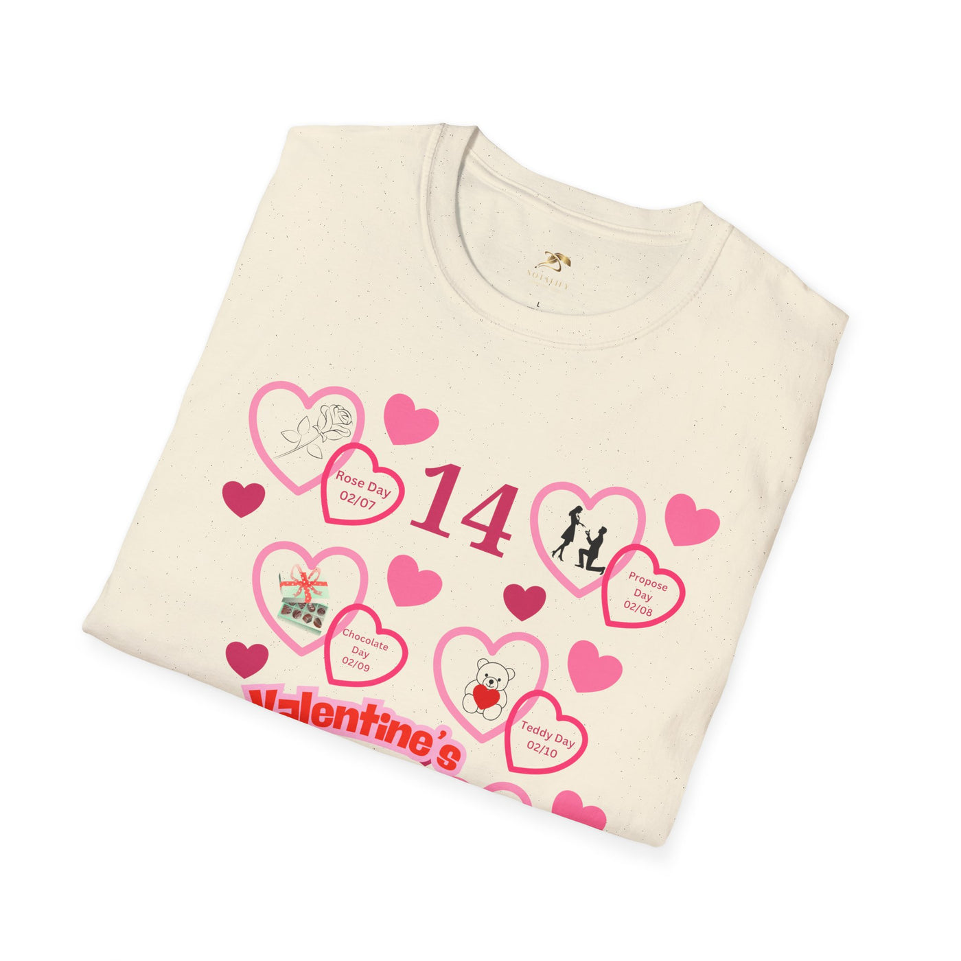 Valentines Week Love Unisex T-Shirt - Kiss Day Proposal Promise Hug Teddy Chocolate Tee Gift for Him - NOTALIFY