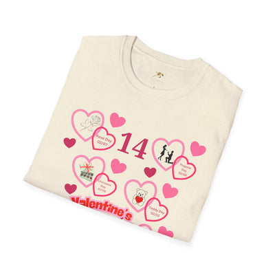 Valentines Week Love Unisex T-Shirt - Kiss Day Proposal Promise Hug Teddy Chocolate Tee Gift for Him - NOTALIFY