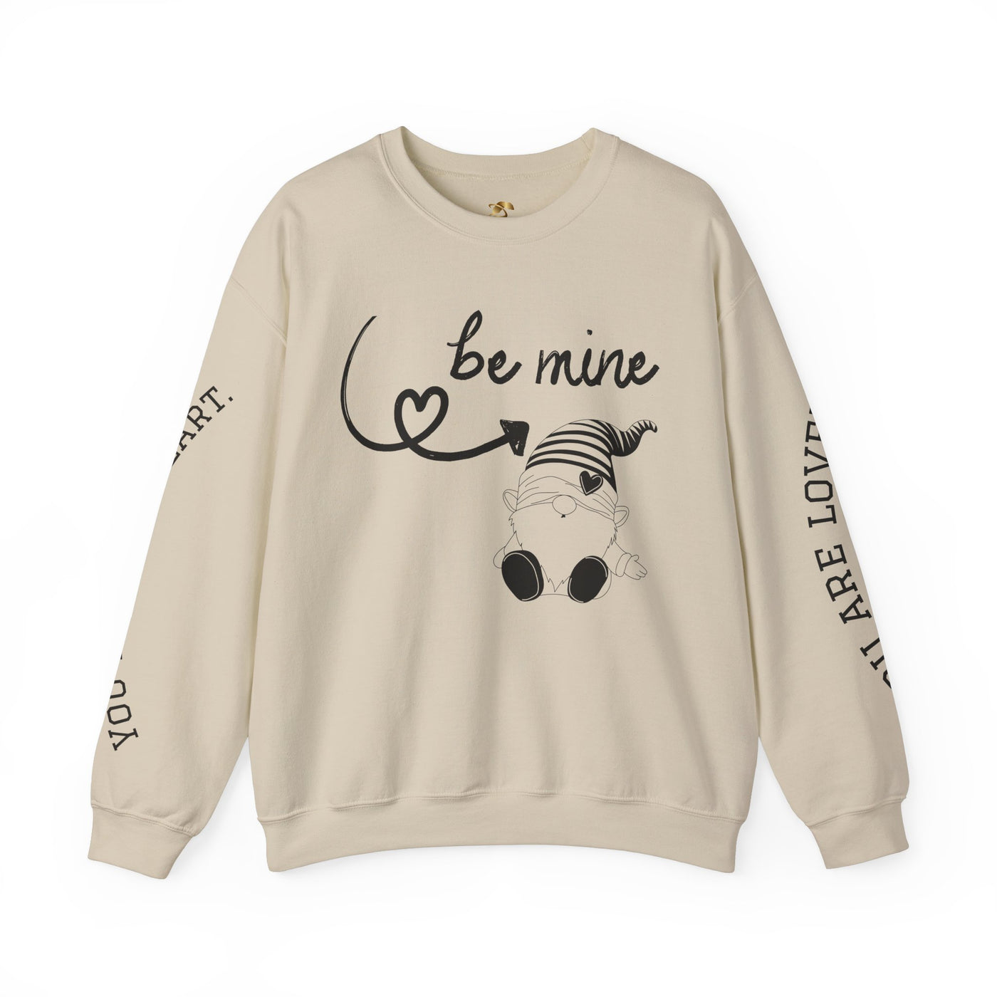 BE MINE Gnome Unisex Sweatshirt, Cozy Crewneck Jumper, Soft Pullover, Gender-Neutral Sweater, Casual Winter Shirt - NOTALIFY