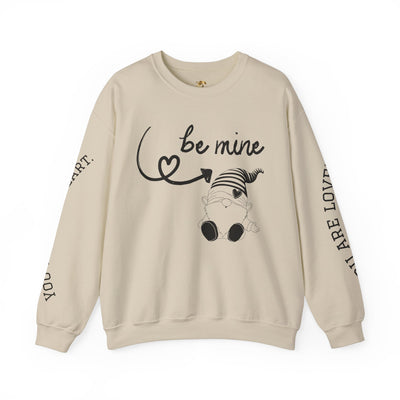 BE MINE Gnome Unisex Sweatshirt, Cozy Crewneck Jumper, Soft Pullover, Gender-Neutral Sweater, Casual Winter Shirt - NOTALIFY