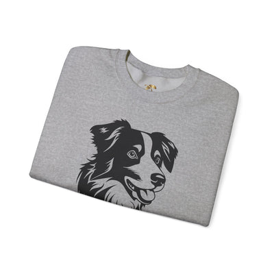 Collie Lover Sweatshirt, Pet's Name Personalized Gift Idea, Collie Dog Owner Apparel, Custom Dog Paw Print Jumper, Comfy Crewneck - NOTALIFY