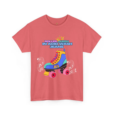 Roller Queen in Acid Wash Tee, Vintage Roller Skating Shirt, Retro 80s Graphic Tee, Unisex Graphic T-Shirt, Roller Derby Shirt, Roller Disco - NOTALIFY