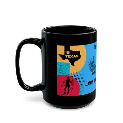 Fun Black Mug, Texas vs Miami Theme, Perfect Gift for Coffee Lovers, Birthday, Parties, Moving to Texas, Leaving Miami, Texas - NOTALIFY