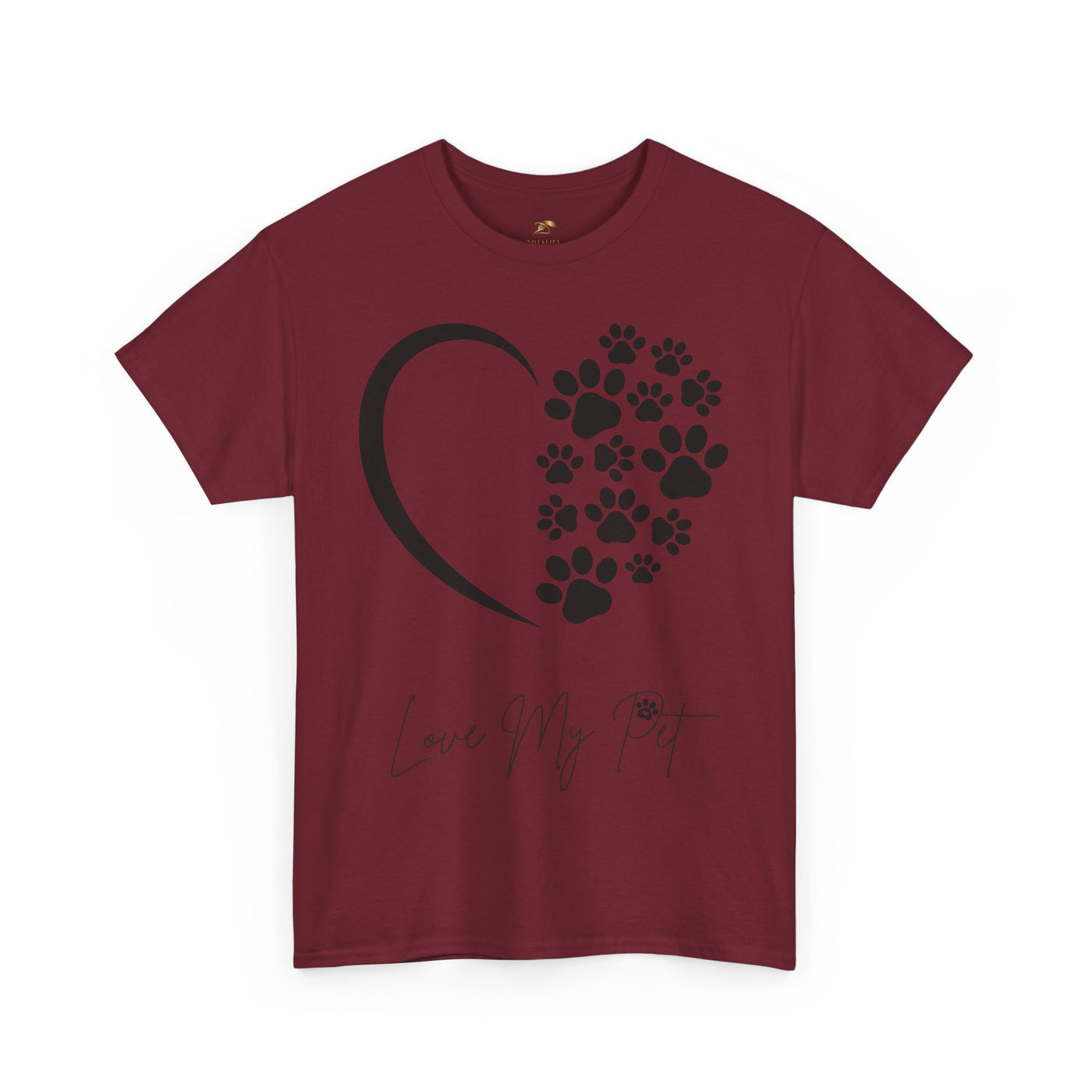 Pet Lover Unisex Heavy Cotton Tee, Love My Pet Shirt, Dog Cat Owner Gift, Animal Lover Apparel, Pet Tee - NOTALIFY
