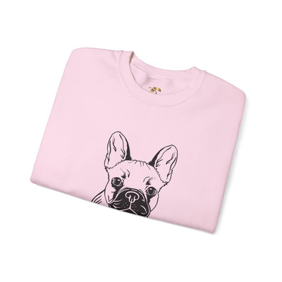 Frenchie Dog Lover Sweatshirt, Pet's Name Personalized Gift Idea, Frenchie Dog Owner Apparel, Custom Dog Paw Print Jumper, Comfy Crewneck