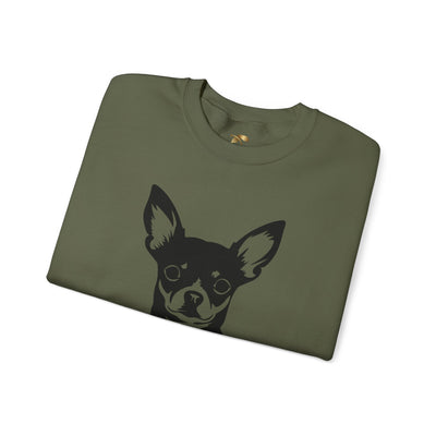 Chihuahua Lover Sweatshirt, Pet's Name Personalized Gift Idea, Chihuahua Dog Owner Apparel, Custom Dog Paw Print Jumper, Comfy Crewneck - NOTALIFY