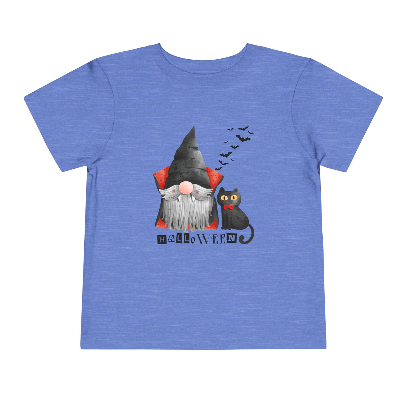 NOTALIFY Boo Halloween Gnome-CAT Toddler T-Shirt | Cute Fall Tee with Candy Bucket | Soft Cotton Short Sleeve | Spooky Outfit