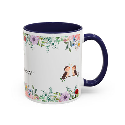 Mug, Inspirational Ceramic Cup w/ Flower Design, Bloom where you are planted, Gift for her/him, Quote Tea Mug, Home Office Decor, - NOTALIFY