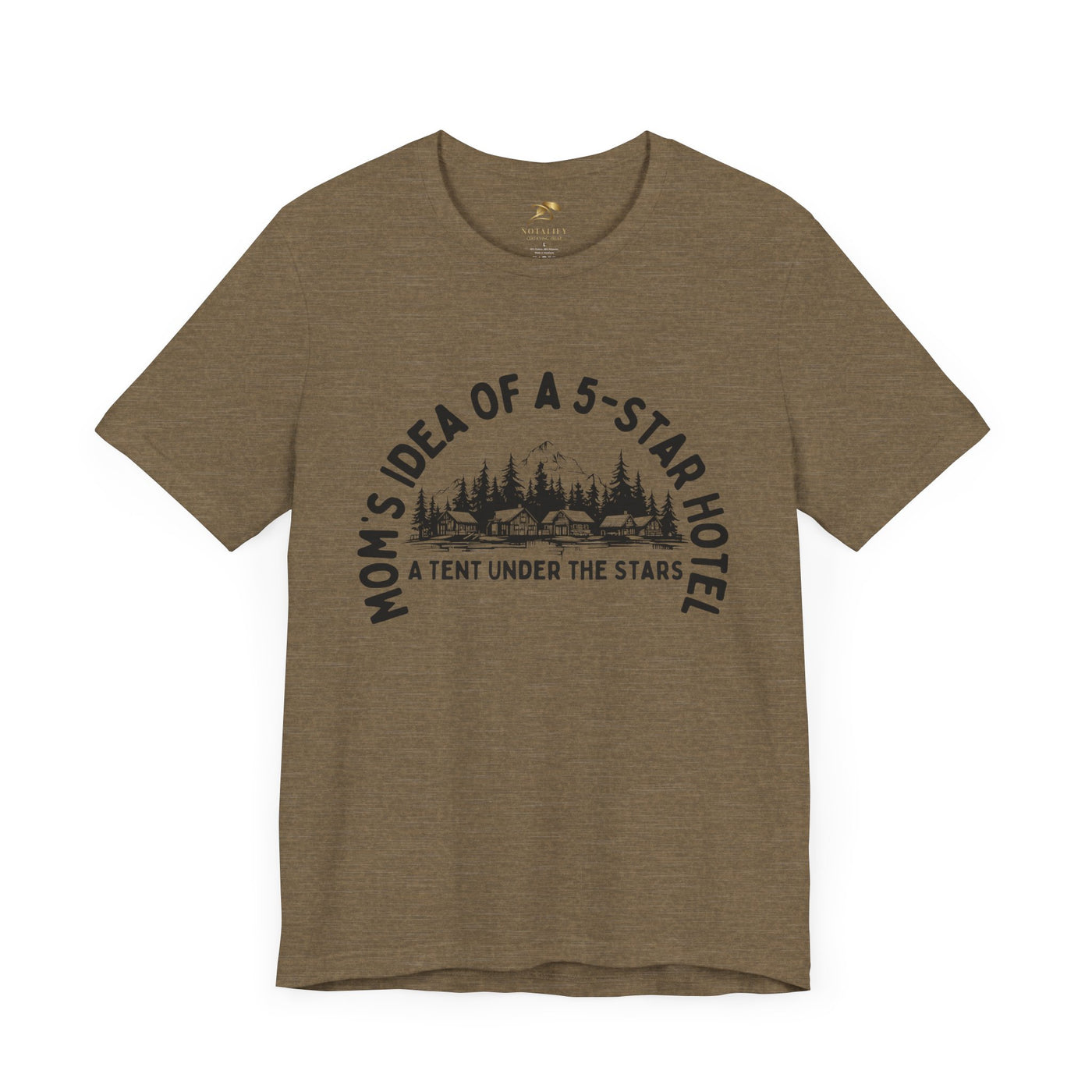 Nature Lover Unisex Tee, Mom's 5-Star Hotel Camping Shirt, Adventure Apparel, Family Camping Gear, Fun Outdoor Gift, Comfortable Shirts, MOM - NOTALIFY