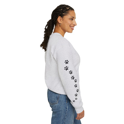 Dachshund Dog Lover Sweatshirt, Pet's Name Personalized Gift Idea, Dachshund Dog Owner Apparel, Custom Dog Paw Print Jumper, Comfy Crewneck - NOTALIFY