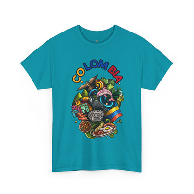 Colorful Unisex Heavy Cotton Tee with Joyful Message, Fun T-Shirt, Casual Wear, Gift for Friends, Summer Vibes, Festival Apparel - NOTALIFY