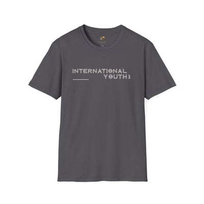 International Youth Day unisex softstyle gray t-shirt with classic fit and crew neckline made of 100% ring-spun cotton