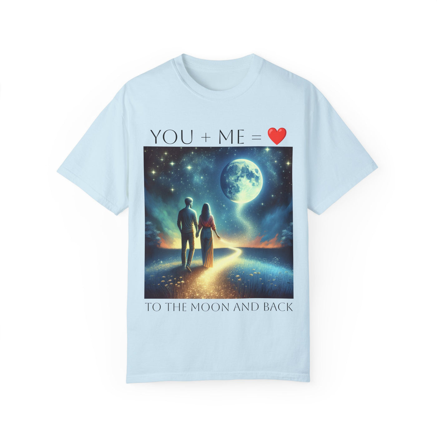 Moon and Back Unisex T-shirt, Celestial Love Tee, Outer Space Shirt, Romantic Gift, Astronomy Top - NOTALIFY