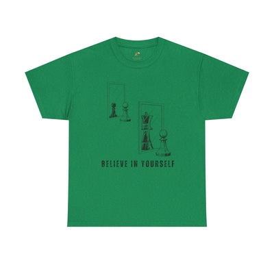 Believe in Yourself. Chess Pawn to King Reflection Tee | Inspirational Self-Esteem Tee | Motivational Shirt | Growth Mindset Gift | Unisex