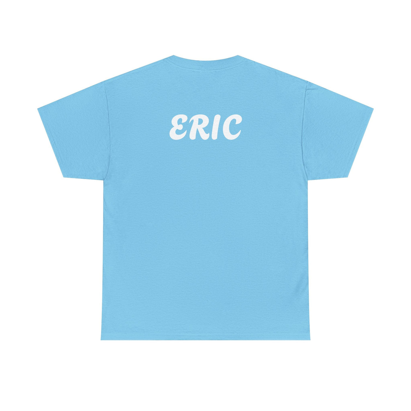 Unique "Be The Only One" barcode t-shirt in blue with a minimalist design