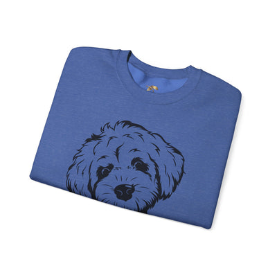 Poodle Dog Lover Sweatshirt, Pet's Name Personalized Gift Idea, Poodle Dog Owner Apparel, Custom Dog Paw Print Jumper, Comfy Crewneck - NOTALIFY