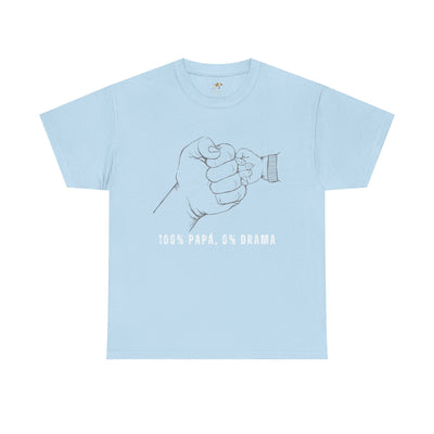 100 Percent Papá 0 Percent Drama Shirt | Funny Spanish Dad Tee | Fathers Day Gift for Dad| Cool Latino Dad Shirt | Parent Humor Graphic Tee