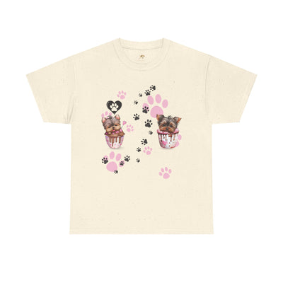 Pet Lover Unisex Heavy Cotton Tee, Love My Pet Shirt, Dog Cat Owner Gift, Animal Lover Apparel, Customized Pet Tee - NOTALIFY